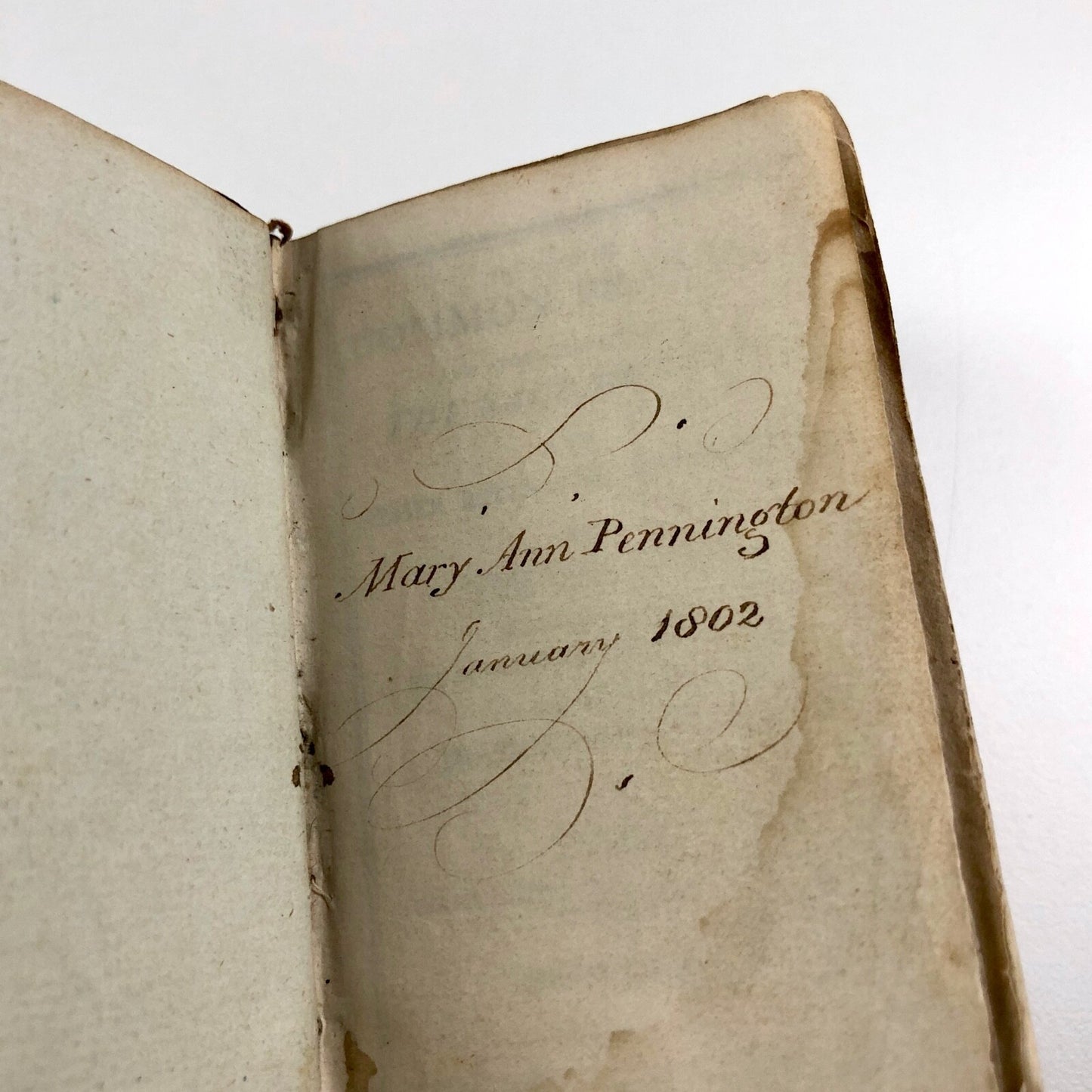 Miniature Book of Common Prayer | Publisher J. Scratcherd | Printed by Charles Whittingham | Inscribed Mary Ann Pennington, 1802