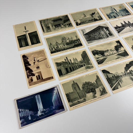 22 postcards relating to the Exposition Coloniale Internationale de Paris 1931