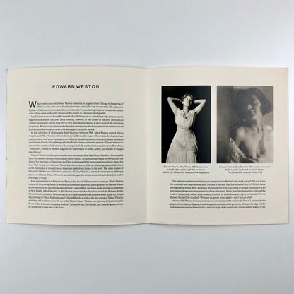 Folding leaflet for Edward Weston. The Home Spirit and Beyond by Weston Naef | Center for Creative Photography, 1981