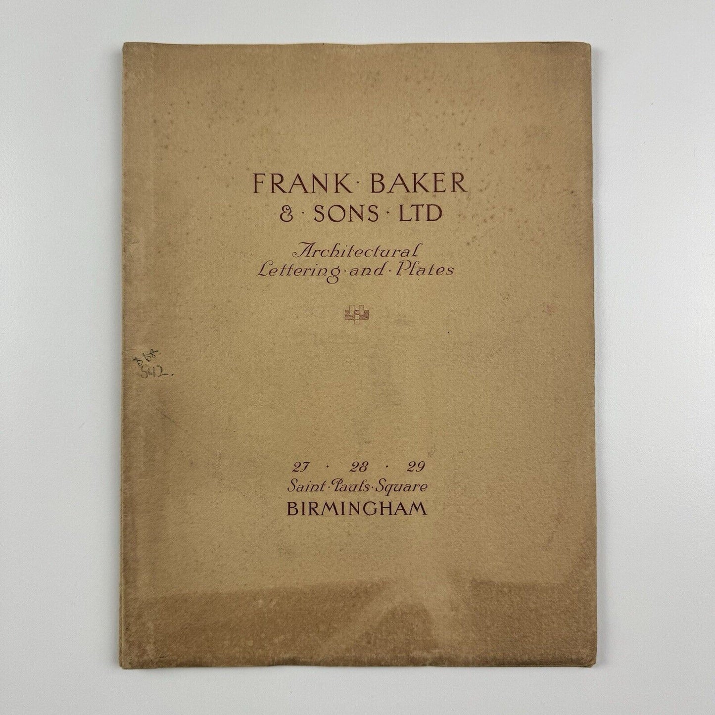 Frank Baker & Sons Ltd | Architectural Lettering and Plates | Birmingham