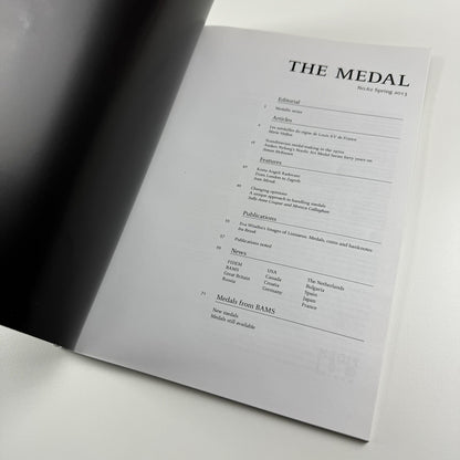 The Medal. British Art Medal Society BAMS journal. Issue No. 62, Spring 2013