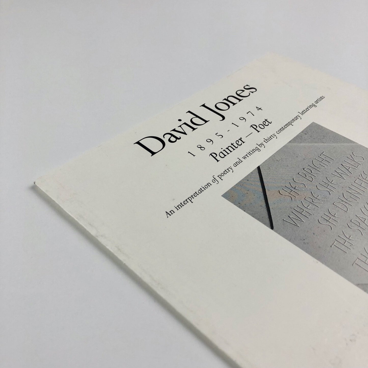 David Jones 1895-1974. Painter - Poet. An interpretation of poetry and writing by thirty contemporary lettering artists | Wolseley Fine Arts 1999