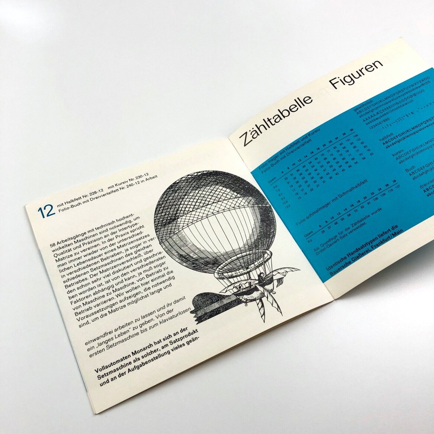 Immer vor dem Wind - mit Folio | Type specimen booklet | Harris-Intertype, undated