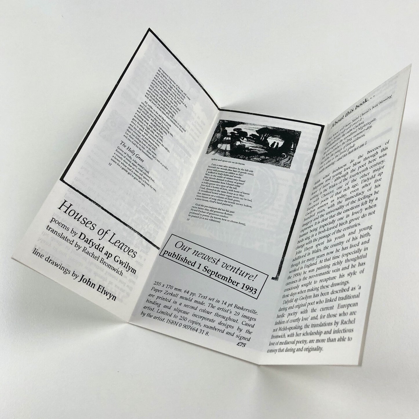 Two pieces of ephemera | The Old Stile Press. Supplement 2 1992-3, 1998 Books