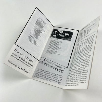 Two pieces of ephemera | The Old Stile Press. Supplement 2 1992-3, 1998 Books