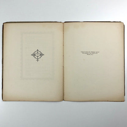 Monotype Flower Decorations type specimen booklet | Lanston Monotype, 1924