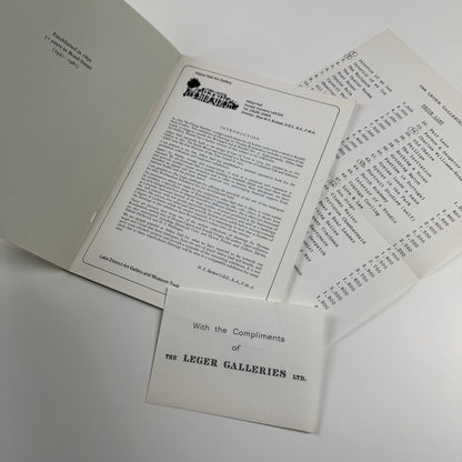 An exhibition of watercolour drawings by Thomas Rowlandson | Leger Galleries catalogue, 1981