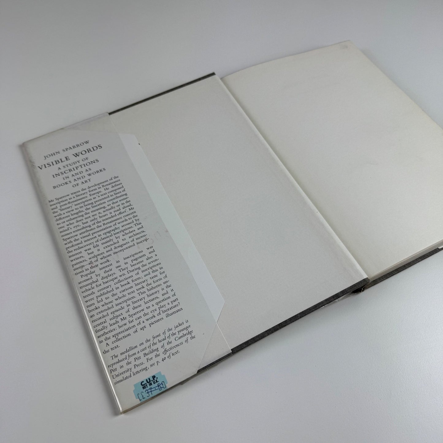 Visible Words by John Sparrow | Cambridge University Press, 1978