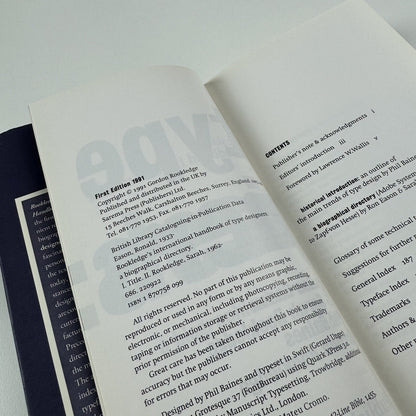 Rookledge’s International handbook of type designers | Edited by Phil Baines et al, 1991