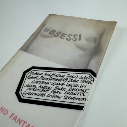Obsession and Fantasy | Robert Fraser Gallery, London, June 1963? surrealism exhibition including: Bacon, Balthus, Blake, Beumer, Bettencourt, Dado, Dubuffet, Giacometti, Lindner, Stevenson