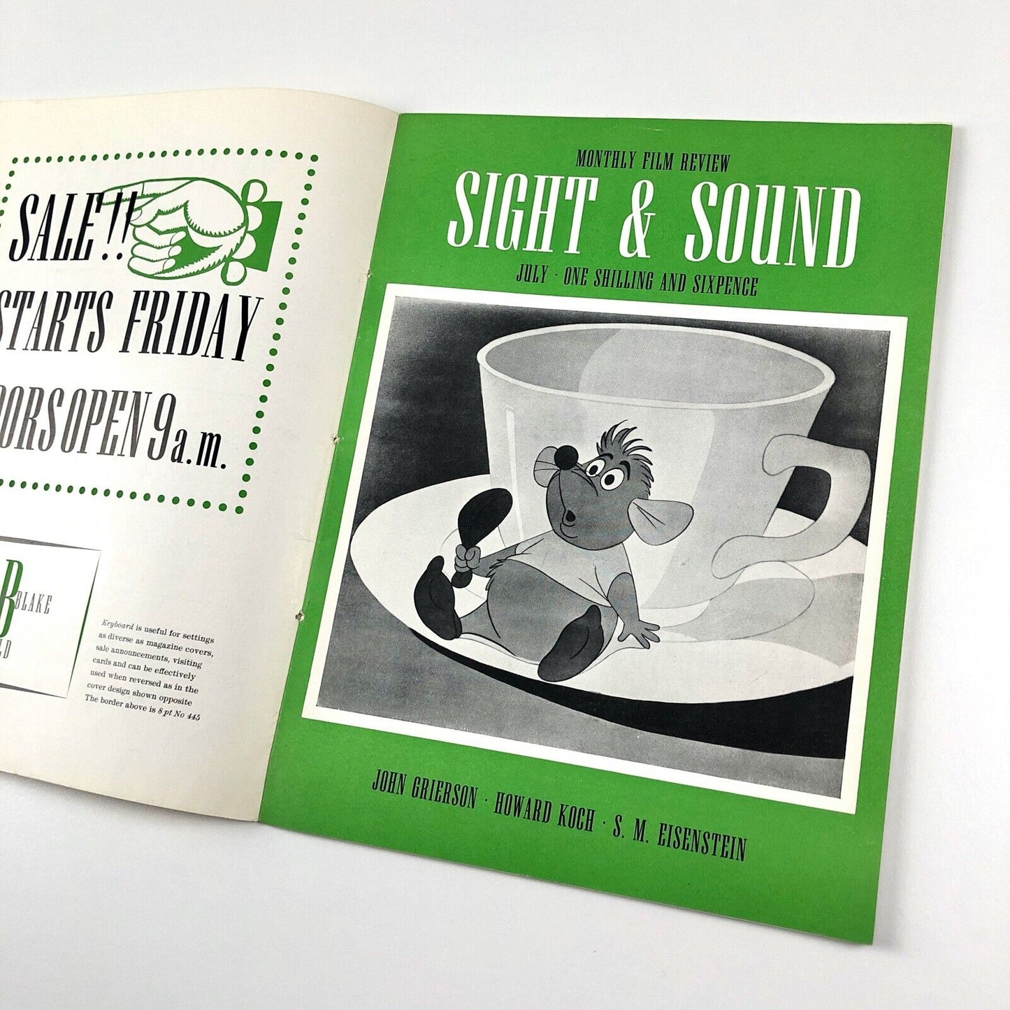 Type specimen booklet for Keyboard: a New Display Type | Stephenson Blake, undated