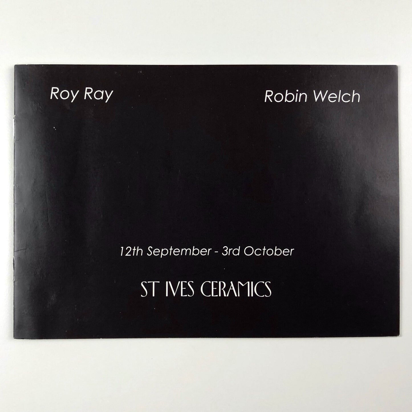 Roy Ray & Robin Welch | St Ives Ceramics exhibition leaflet