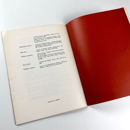Rufino Tamayo | Gallery One London exhibition catalogue, May–June 1961