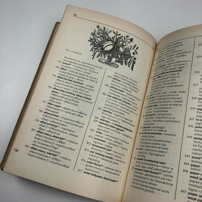 The printer's terms. Technical terms of the printing industry by Rudolf Hostettler | Zollikofer & Co AG, 1969, fifth revised edition