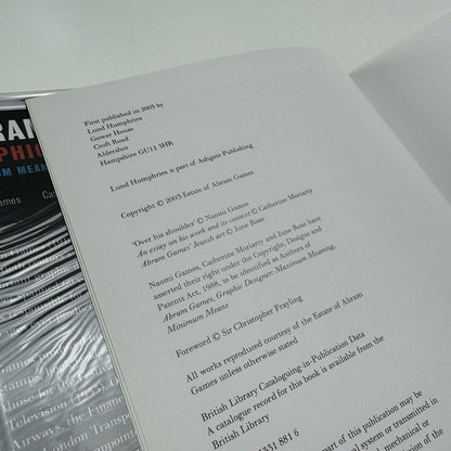 Abram Games. Graphic Designer | Naomi Games and Catherine Moriarty | Lund Humphries, 2003
