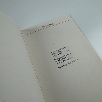 December Songs by Scott Chaskey, 1988 | signed Le Grice, 2/100