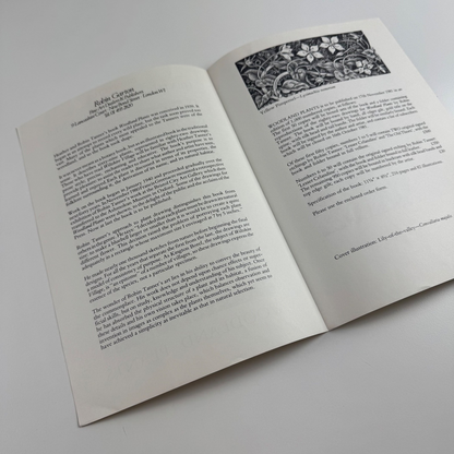 Prospectus for Woodland Plants by Heather & Robin Tanner | Robert Garton 1981