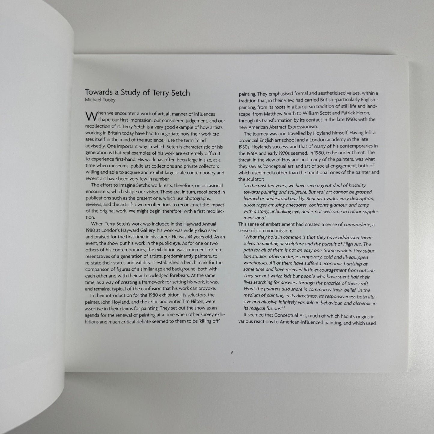 Terry Setch. A Retrospective by Michael Tooby & Martin Holman | Howard Gardens Gallery, 2001