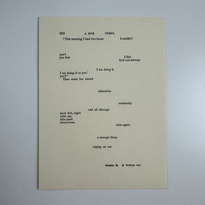 A Humument page 352 'This morning I' by Tom Phillips | The Tetrad Press, 1970