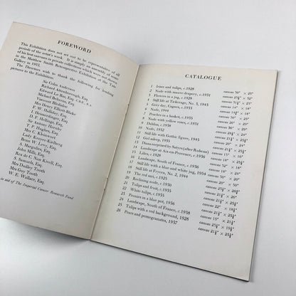 Homage to Matthew Smith | Arthur Tooth catalogue, Mayor Gallery 1960