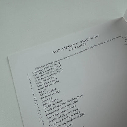 Venice in Peril | David Gluck & John Linfield | John Davies Gallery, 1994