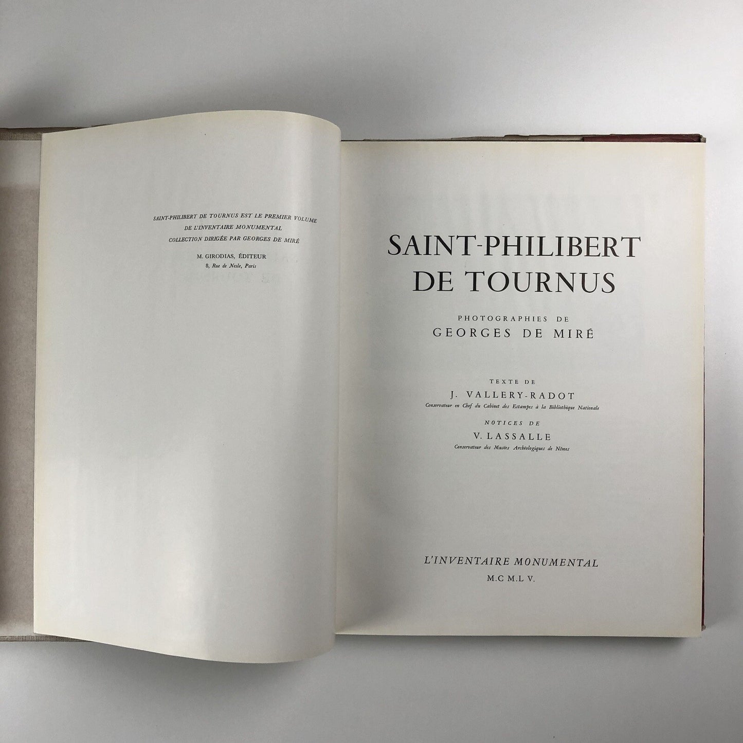 Saint-Philibert de Tournus |  Photographs by Georges de Mire | Text by J Vallery-Radot | M. Girodias, 1955