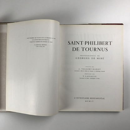 Saint-Philibert de Tournus |  Photographs by Georges de Mire | Text by J Vallery-Radot | M. Girodias, 1955