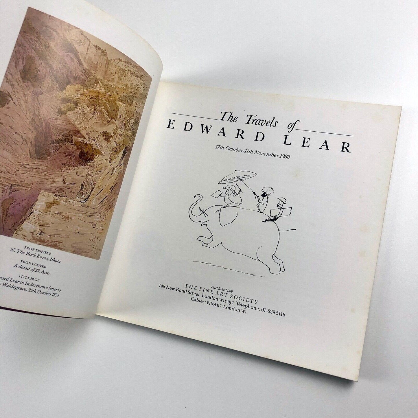 The Travels of Edward Lear | The Fine Art Society catalogue, 1983