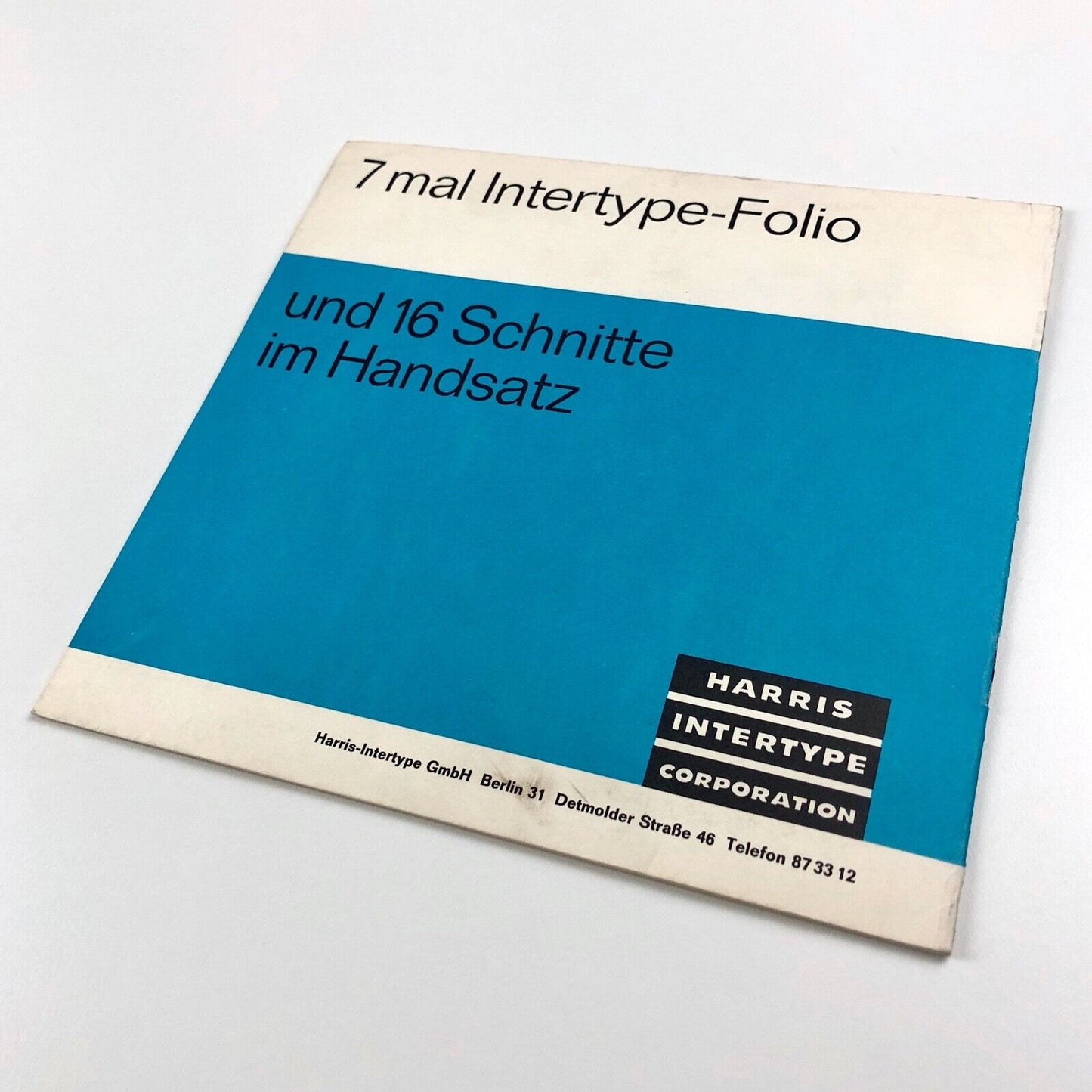 Immer vor dem Wind - mit Folio | Type specimen booklet | Harris-Intertype, undated