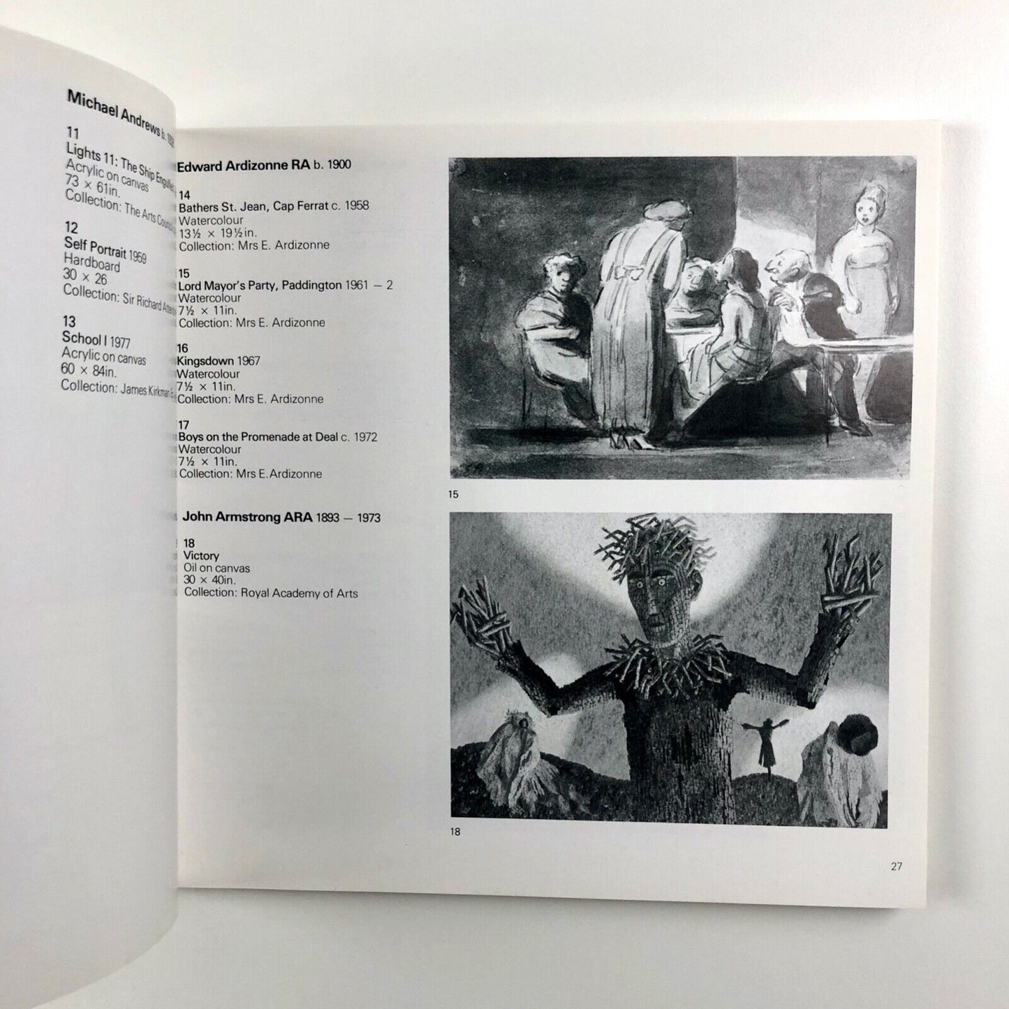 British Painting 1952-1977 Royal Academy of Arts | catalogue design by Gordon House