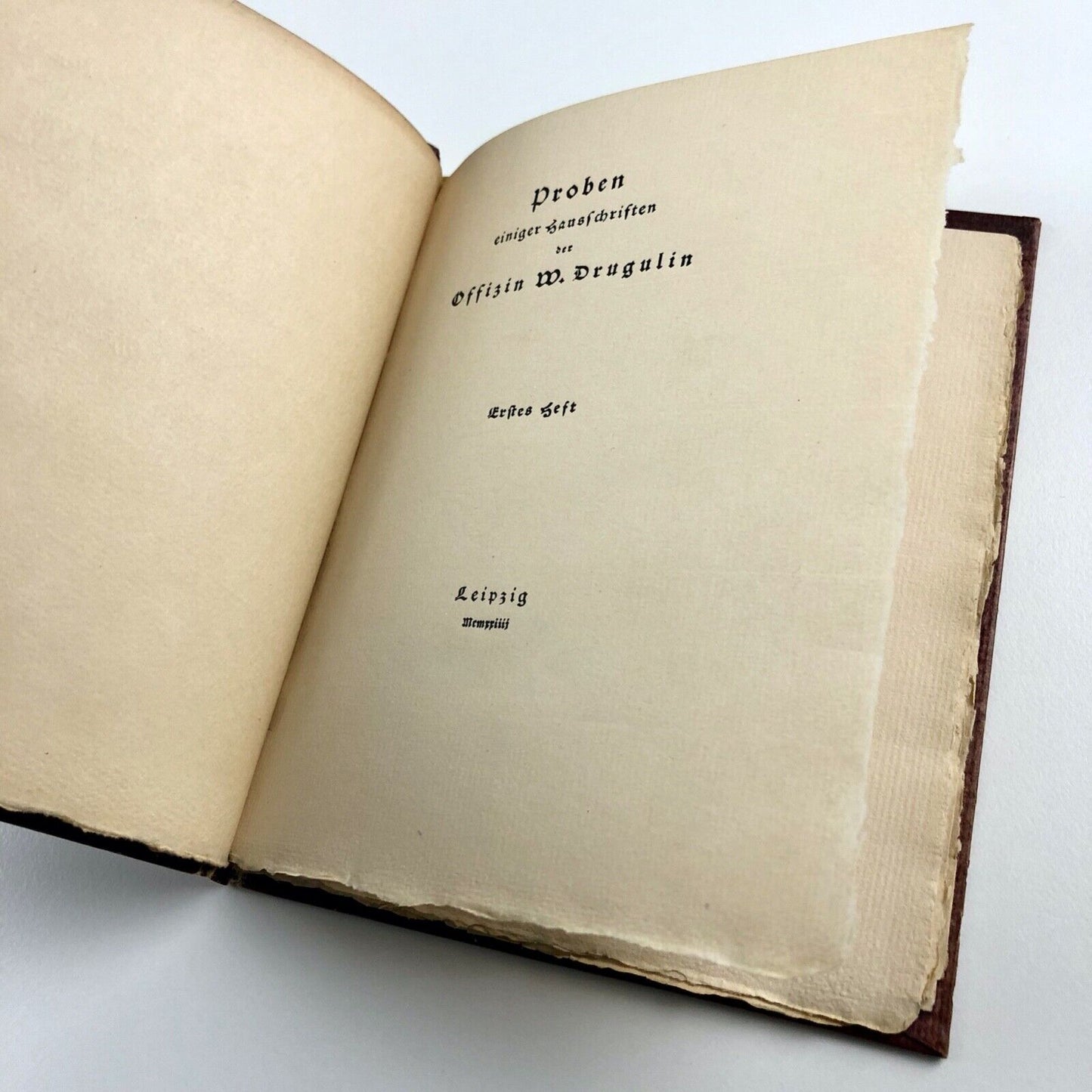 Proben einiger Hausschriften der Offizin W. Drugulin | Leipzig 1924 limited edition – one of 500 copies