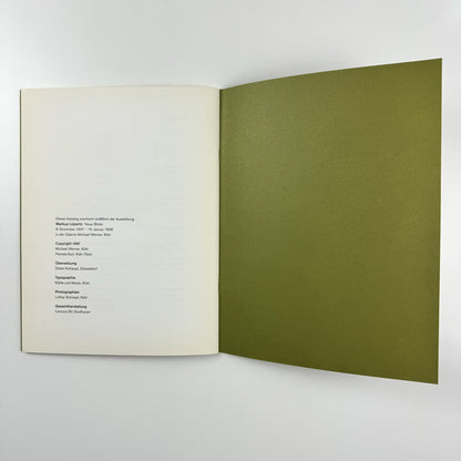 Markus Lüpertz. Neue Bilder | Text Pamela Kort | Galerie Michael Werner exhibition catalogue, 1997/8