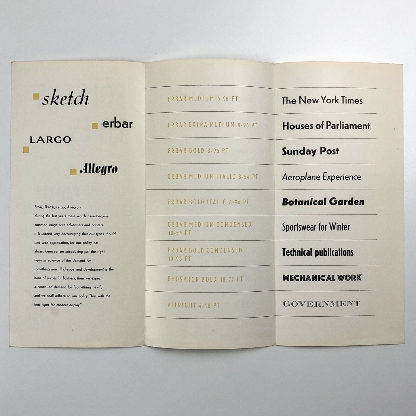 Soldans' Types specimen leaflet – Ludwig & Mayer Type Foundry | Soldans Limited