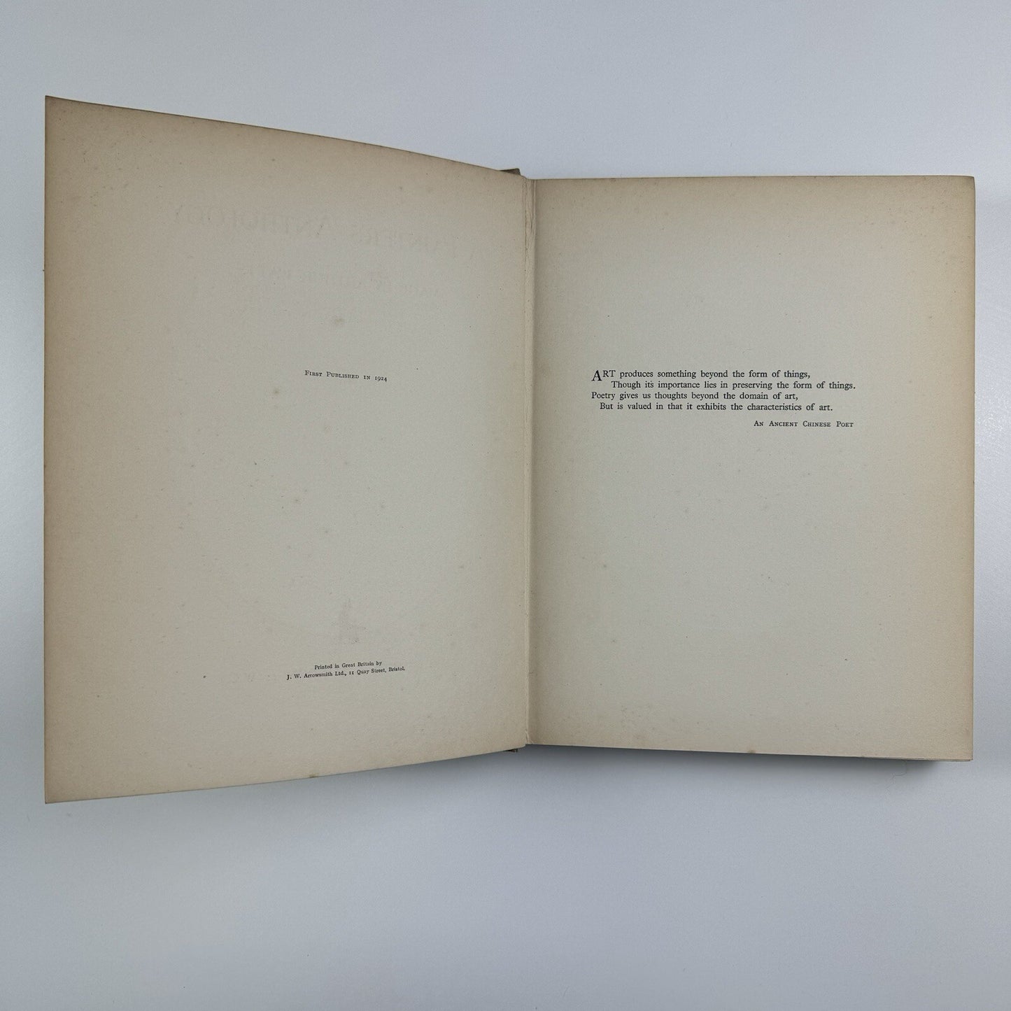 Arthur Watts. A Painter’s Anthology | Arrowsmith, London, 1924 | Ryan Cow Island Maine