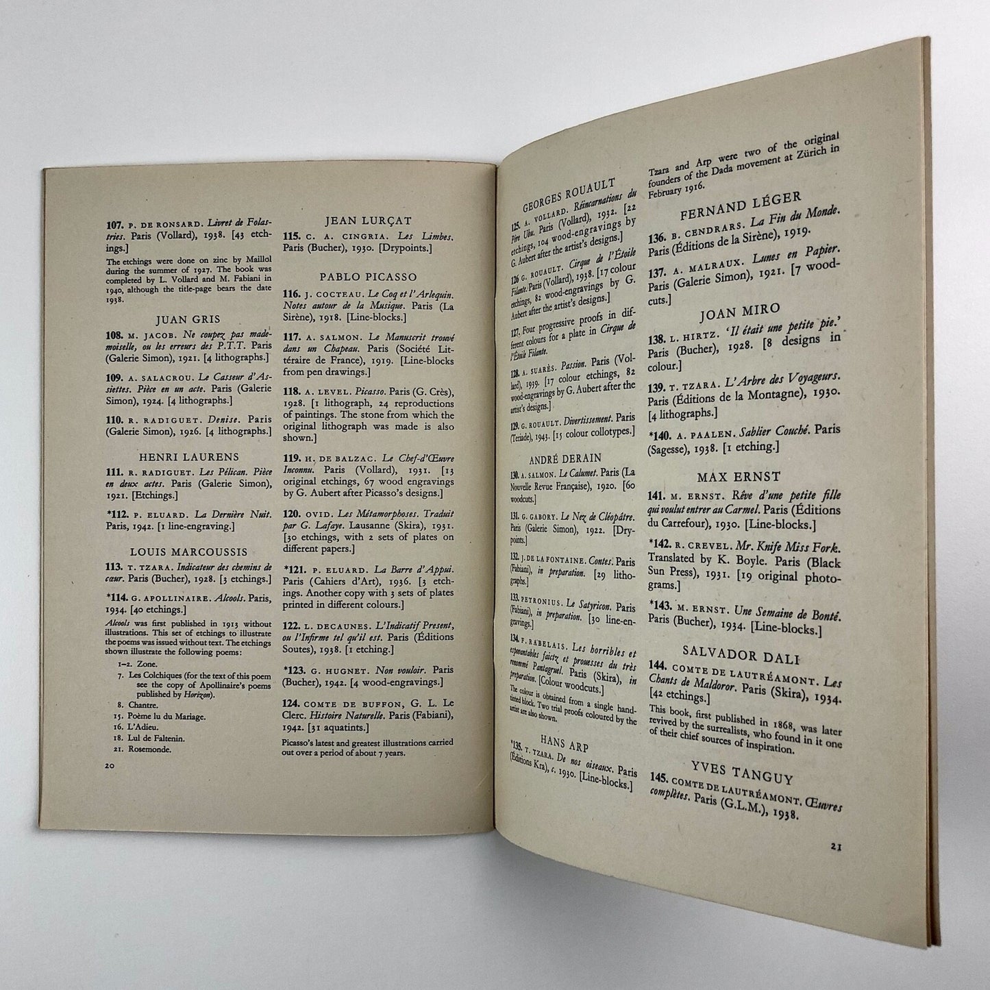 An exhibition of French Book Illustration 1985-1945 | Council for the Encouragement of Music and the Arts (CEMA), 1945