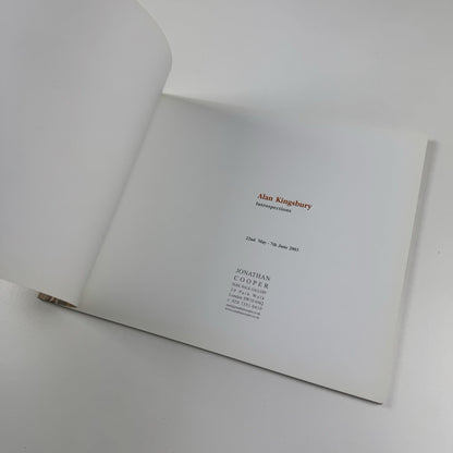 Alan Kingsbury. Introspections | Jonathan Cooper London exhibition catalogue, 2003