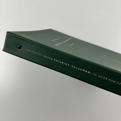 Specimen Book of 'Monotype' Printing Types. Volume One | Monotype Corporation