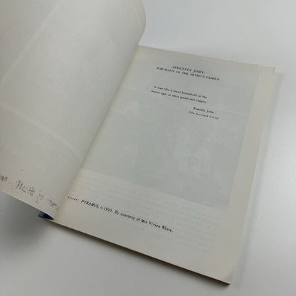 Augustus John. Portraits of the artist’s family | University of Hull, National Museum of Wales, 1970 | compiled and edited by Malcolm Easton