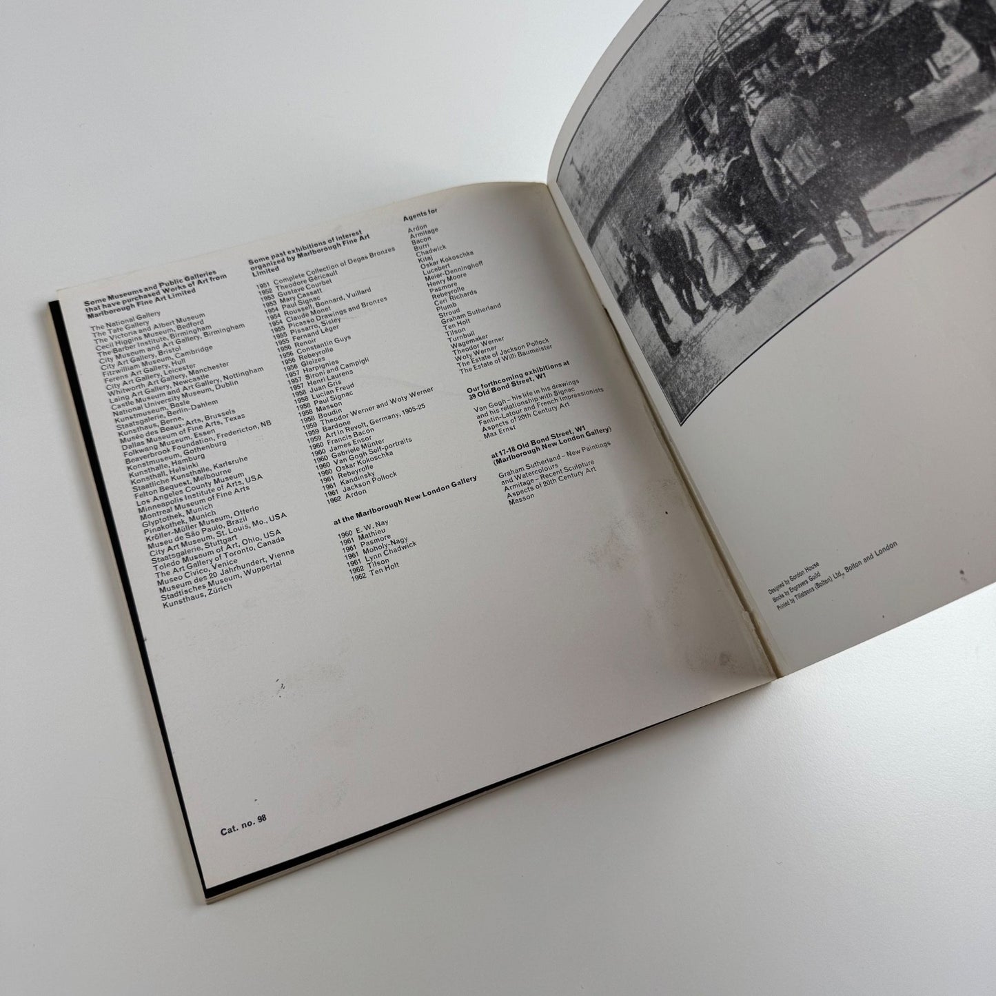 Painters of the Bauhaus | Marlborough Fine Art cat. 9, 1962, design by Gordon House
