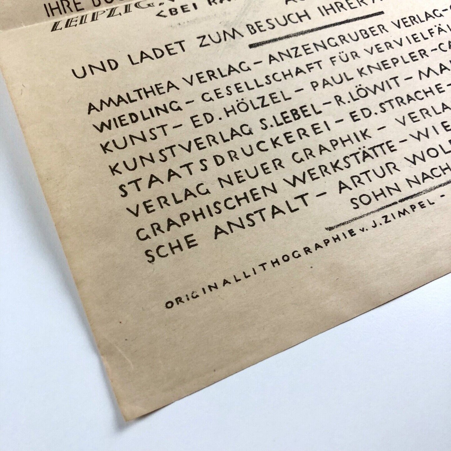 Die Gruppe Wiener Buch und Kunstverleger zur Herbstmesse Würthle | Julius Kimpel | Undated, presumed 1920/30s