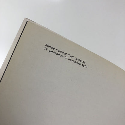 Le Futurisme 1909-1916 exhibition catalogue | Musée national d’art moderne 1973
