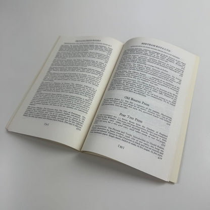 Private Press Books and Fine Printing. Bertram Rota cat. no. 224. Winter 1980