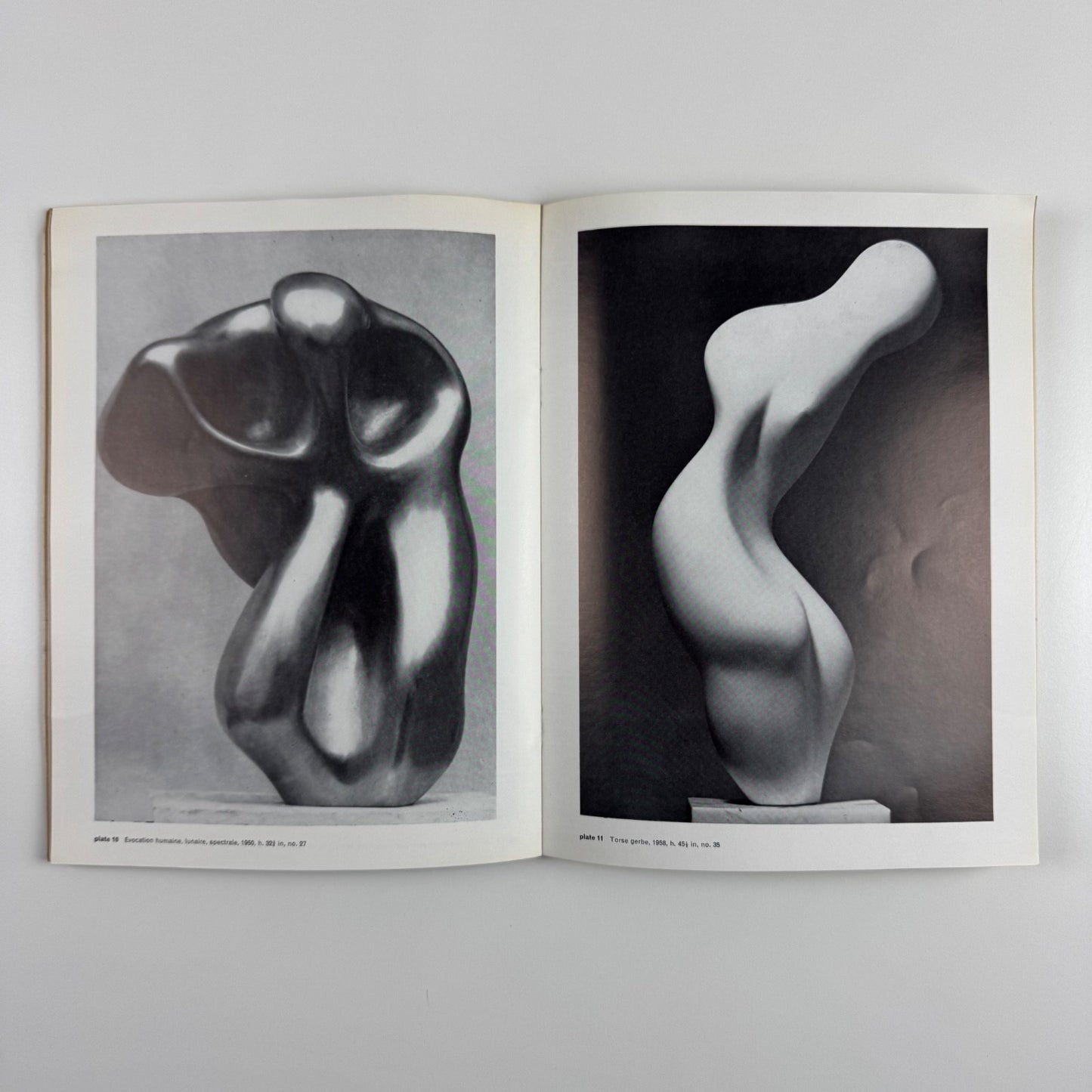 Jean Arp sculpture, reliefs, paintings, collages, tapestries Arts Council 1962