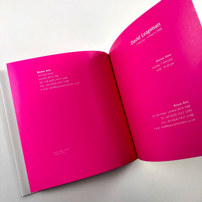 David Leapman | Beaux Arts exhibition catalogue, 2000