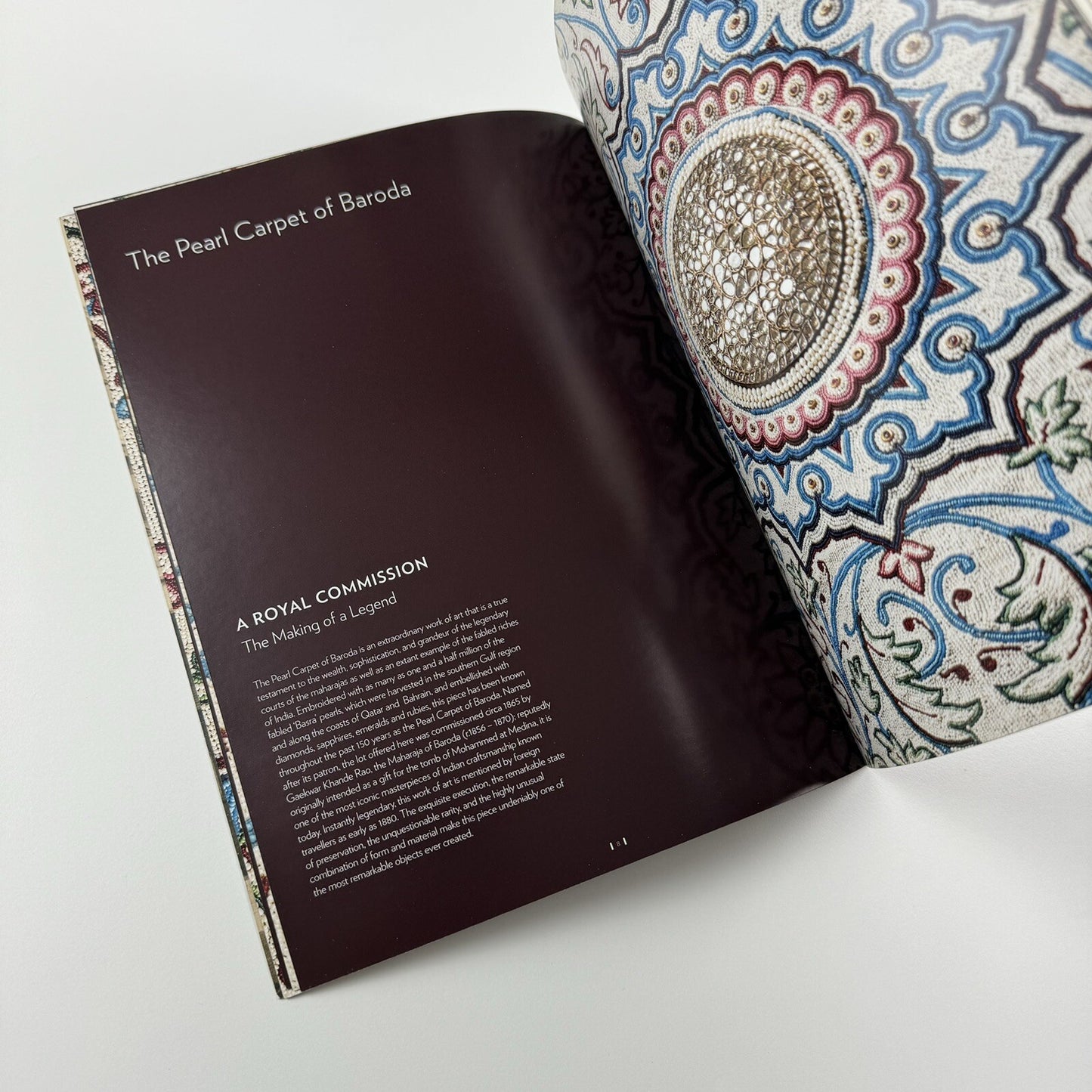 The Pearl Carpet of Baroda | Sotheby's sale catalogue, Doha, 19 March 2009