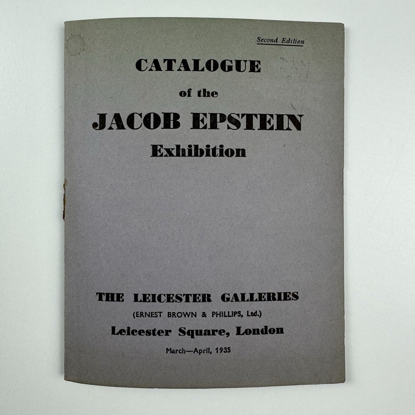 Jacob Epstein – Leicester Galleries | Ernest Brown & Phillips, March-April 1935