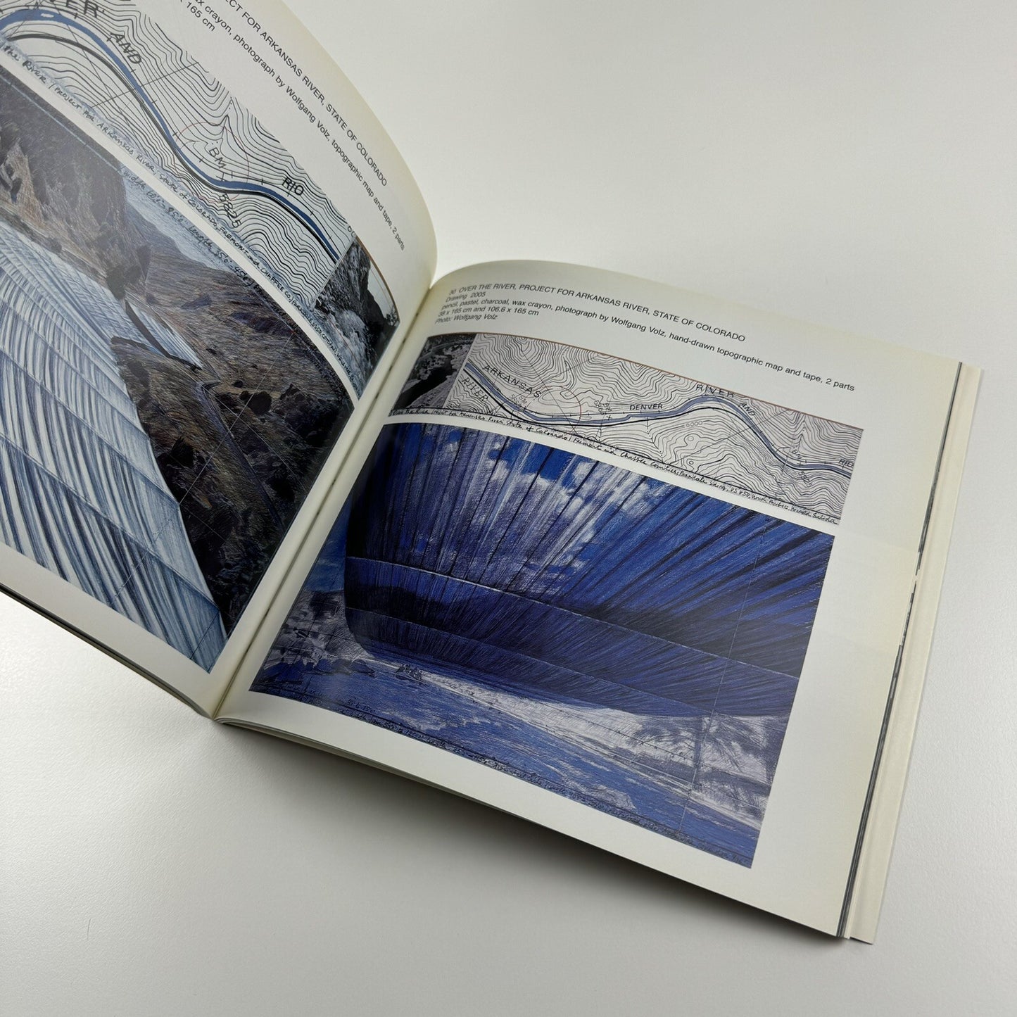 Christo and Jeanne-Claude. Over the River project for Arkansas River | Annely Juda catalogue