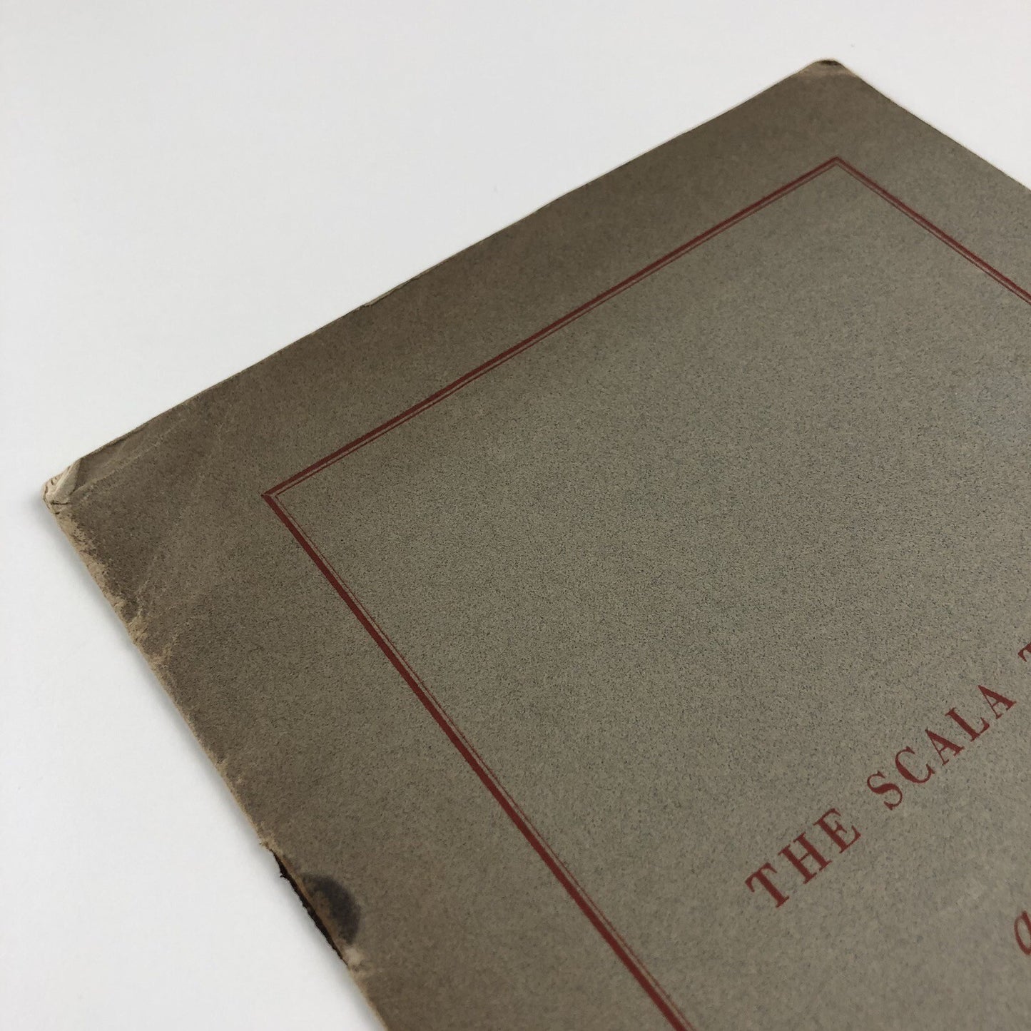 The Scala Theatre – An Exhibition Held at The Italian Institute | 1950 catalogue, Duncan Guthrie
