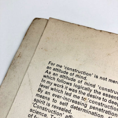 Construction: England: 1950-1960 | Drian Gallery, 1961 exhibition catalogue
