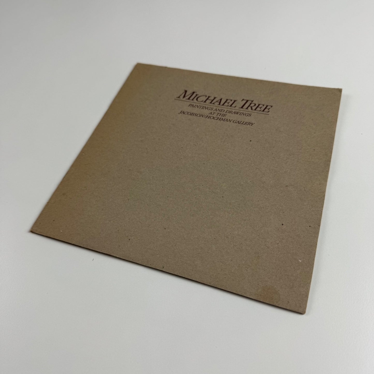Michael Tree. Paintings and drawings at the Jacobson/Hochman Gallery, 1981